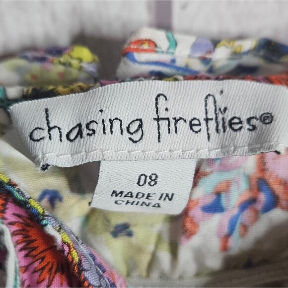 Chasing Fireflies Girls Wildflower Cotton Floral Dress, size 8 - Picture 3 of 4